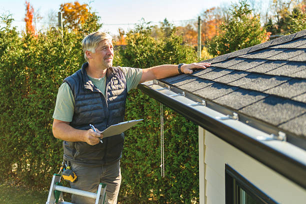 Professional Flat Roof Repair technician working in Decker, IN